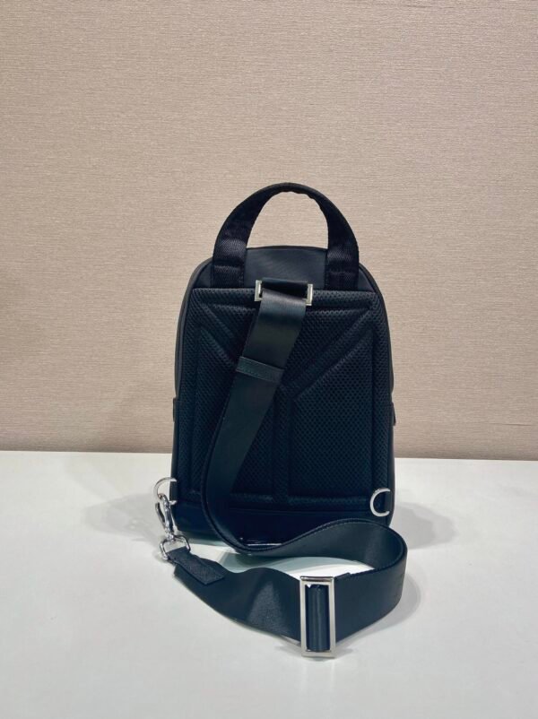 2VZ116_2DMG (5) Re-Nylon and Saffiano leather backpack