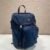 Re-Nylon and leather backpack