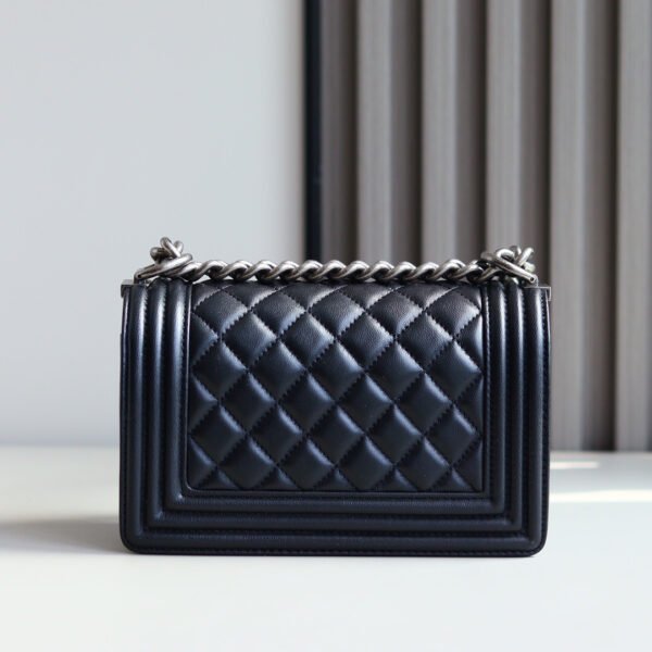 A67085 black(2) SMALL BOY CHANEL HANDBAG