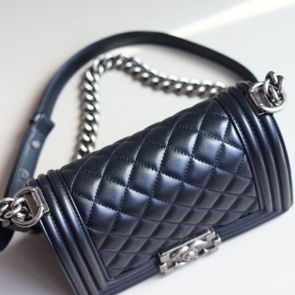 A67085 black(3) SMALL BOY CHANEL HANDBAG