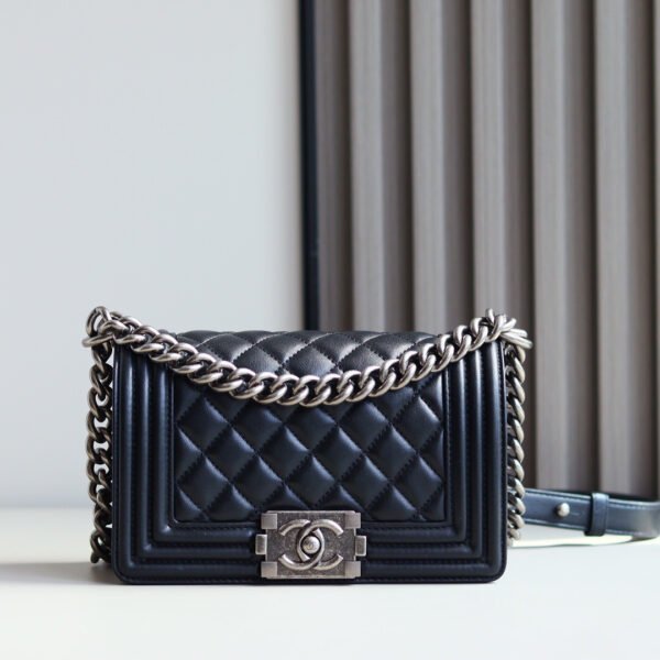 A67085 black(5) SMALL BOY CHANEL HANDBAG