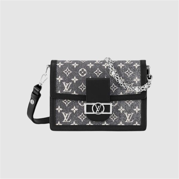 LOUIS VUITTON Dauphine MM Women's Shoulder Bag Denim