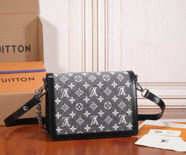LOUIS VUITTON Dauphine MM Women's Shoulder Bag Denim