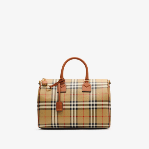 Burberry Medium Plaid Bowling Bag p81097891