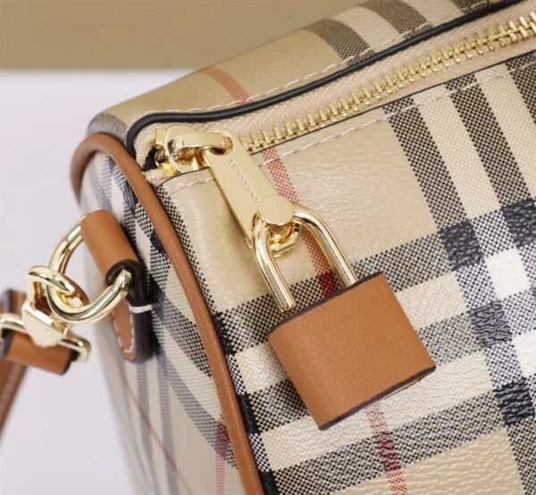 p81097891 (6) Burberry Medium Plaid Bowling Bag p81097891