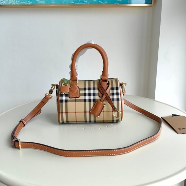 Burberry Mini Plaid Bowling Bag p81097911