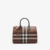 p81122251 (1) Burberry Medium Plaid Bowling Bag brown p81122251