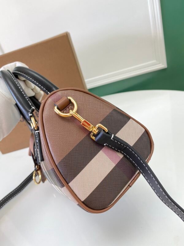 Burberry Mini Plaid Bowling Bag brown p81122261