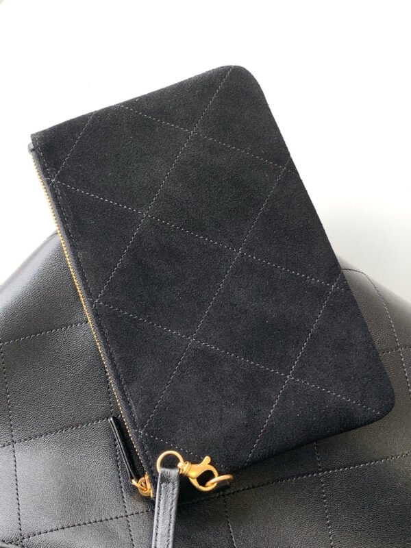 CHANEL Medium HOBO BAG SHINY LAMBSKIN & GOLD-TONE METAL