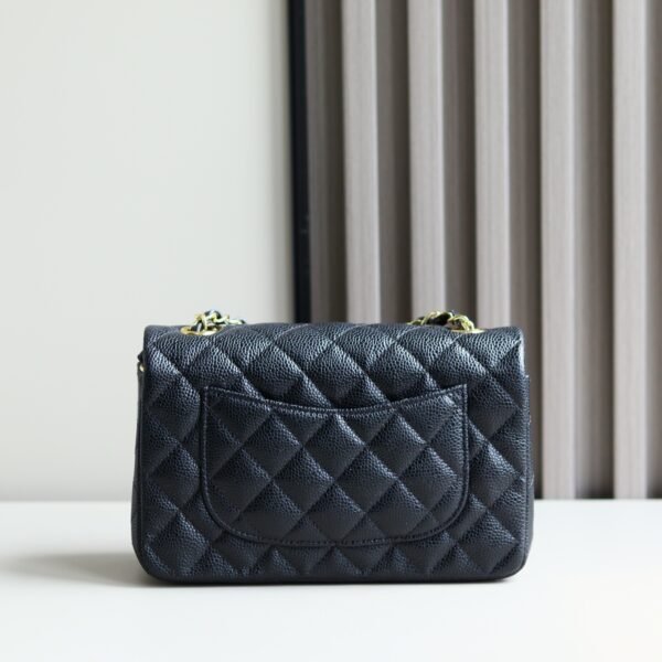 CF Mini Black 20cm (3) Chanel CF Mini Cowhide Black 20cm
