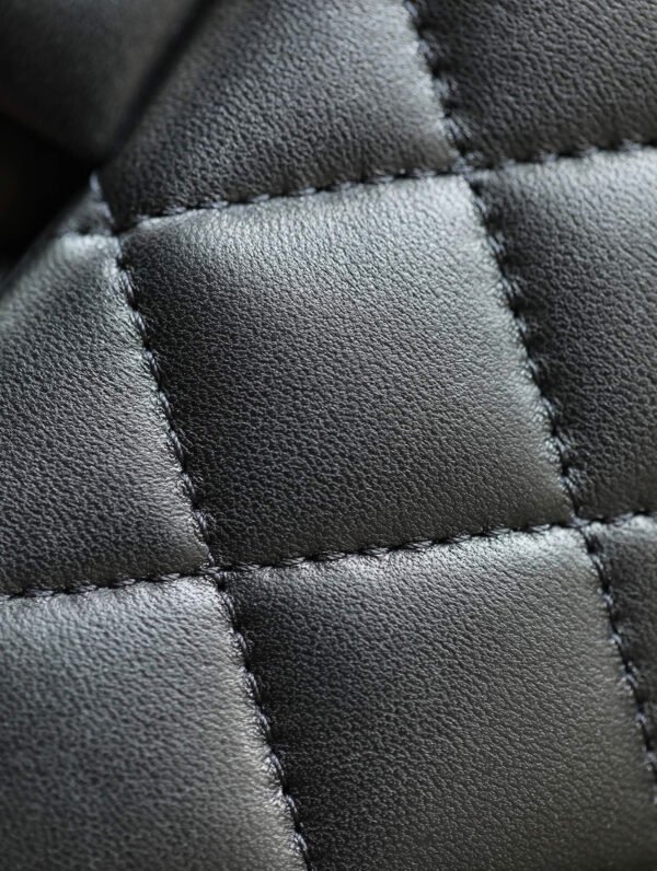 CHANEL CF CLASSIC 11.12 LAMBSKIN HANDBAG SMALL BLACK