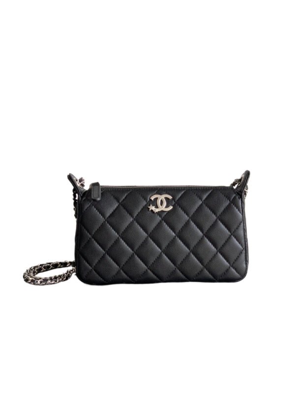 CHANEL 25b rhinestone star mahjong bag 21CM (1) CHANEL 25b rhinestone star mahjong bag 21CM