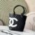 CHANEL CAMBON LIGNE diamond quilted handbag 24CM