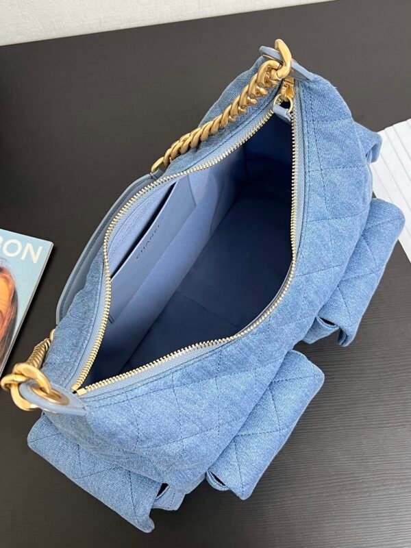 CHANEL HOBO LARGE DENIM BAG