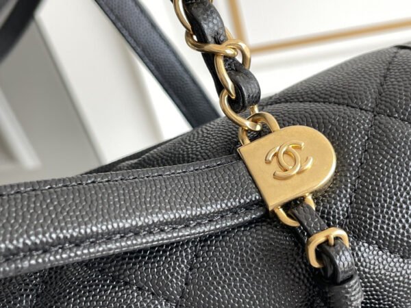Chanel 22K Large Backpack Calfskin & Gold-Tone Metal Black (3) Chanel 22K Large Backpack Calfskin Gold-Tone Metal Black