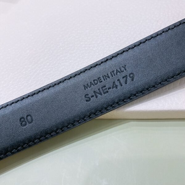 45BAG3A01 (5) CELINE MEDIUM 25MM WESTERN BELT IN TAURILLON LEATHER