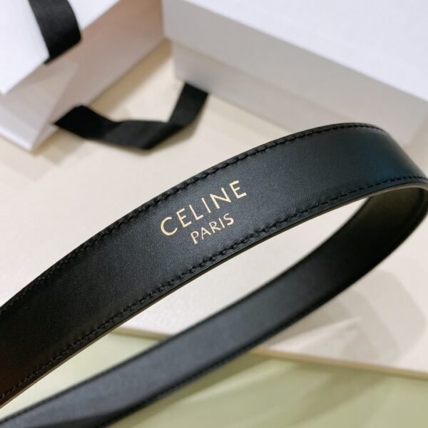 45BAG3A01 (6) CELINE MEDIUM 25MM WESTERN BELT IN TAURILLON LEATHER