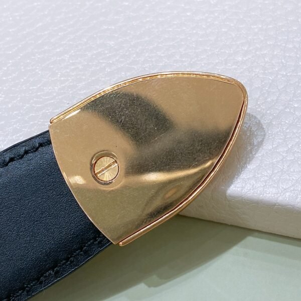 45BAG3A01 (7) CELINE MEDIUM 25MM WESTERN BELT IN TAURILLON LEATHER