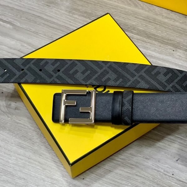 7C0541AQWHF1TQF (4) FENDI Squared FF belt