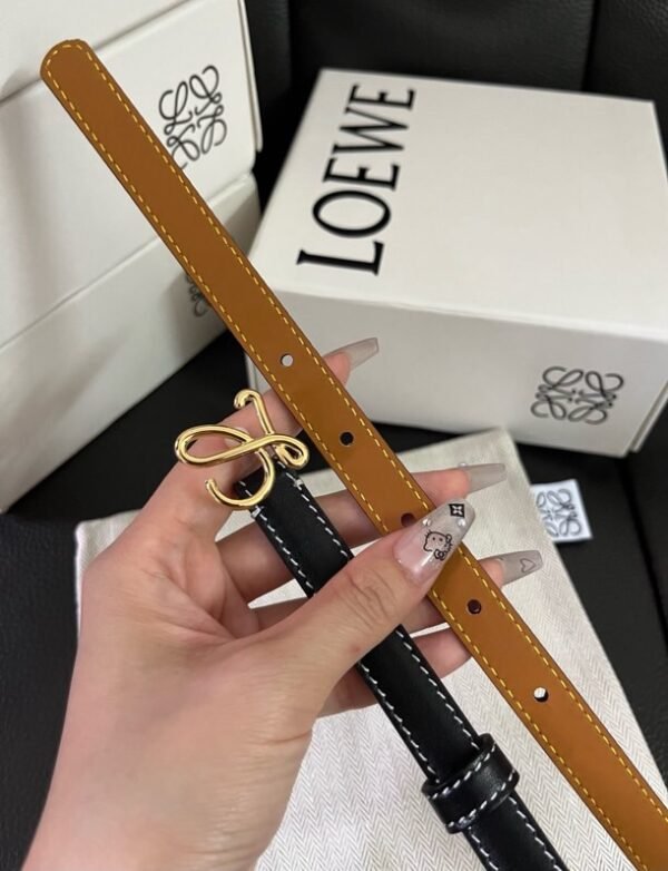 LOEWE Smooth cowhide leather belt
