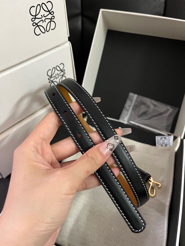 LOEWE Smooth cowhide leather belt