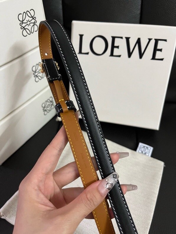LOEWE Smooth cowhide leather belt