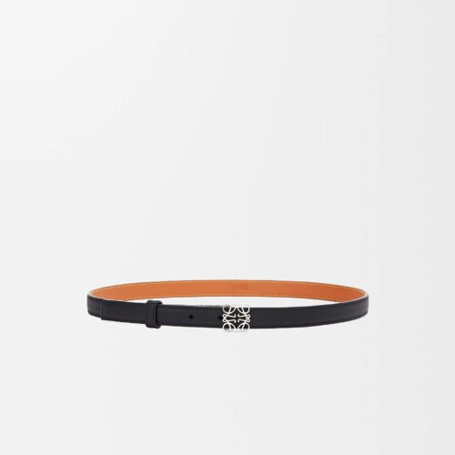 LOEWE Pebble-patterned cowhide Anagram belt