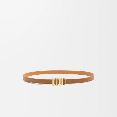 Smooth cowhide LOEWE geometric belt