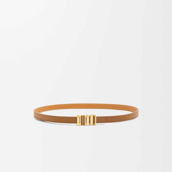 Smooth cowhide LOEWE geometric belt