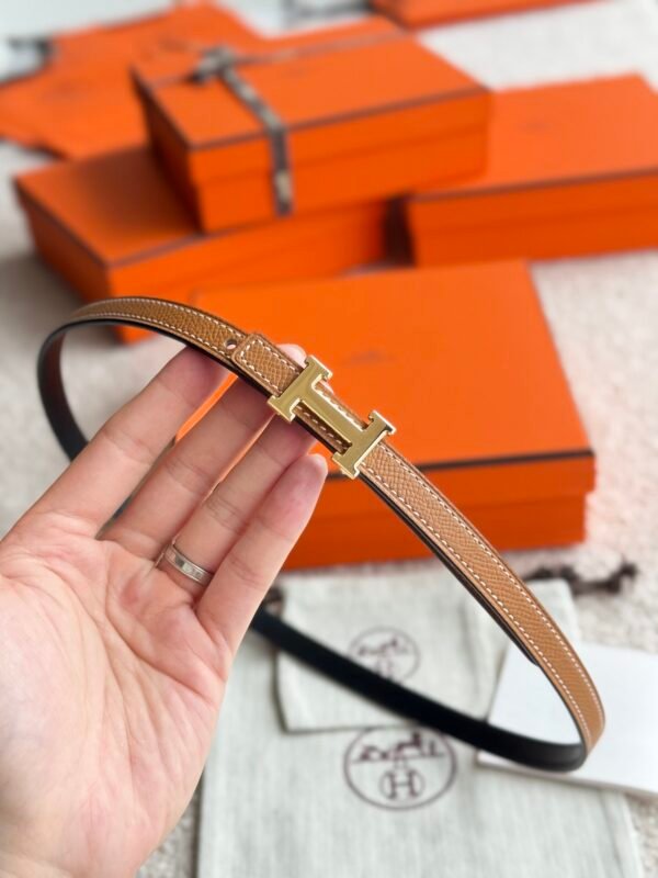 HERMES Mini 5382 belt buckle & Reversible leather strap 13 mm