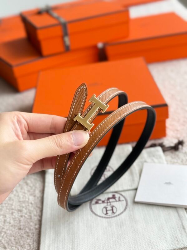 HERMES Mini 5382 belt buckle & Reversible leather strap 13 mm