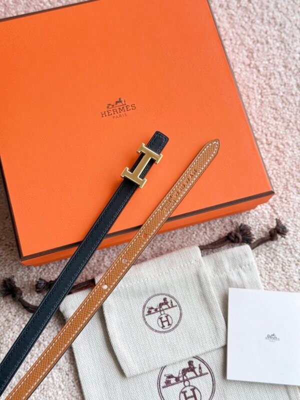 HERMES Mini 5382 belt buckle & Reversible leather strap 13 mm