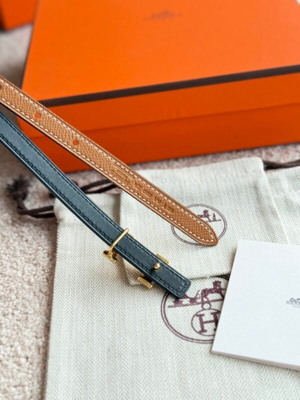 HERMES Mini 5382 belt buckle & Reversible leather strap 13 mm