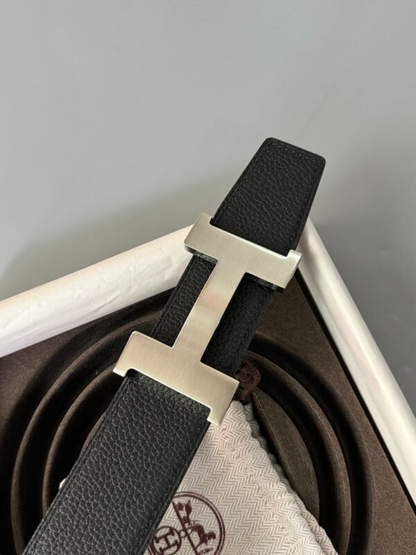 H074562CK05 H075387CAAF080 (3) Constance belt buckle & Reversible leather strap 38 mm