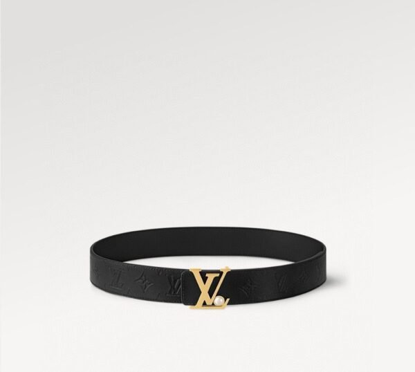 LV INITIALES PEARLS 40MM REVERSIBLE BELT M8842U