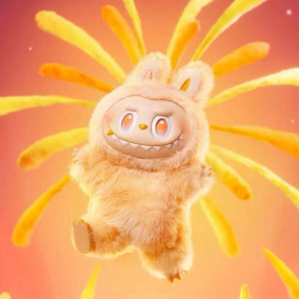 Pop Mart Labubu Doll Series Orange, cheerful [Third Generation]