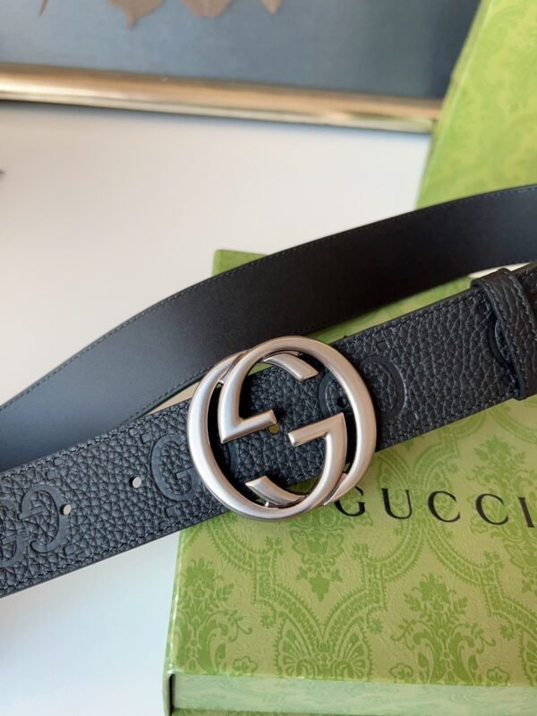 GUCCI Wide belt with Interlocking G buckle