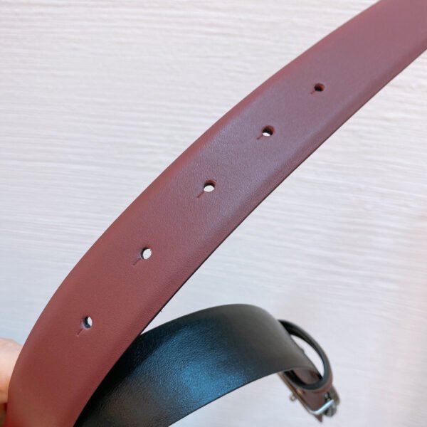 Chanel 25s double-faced calfskin belt