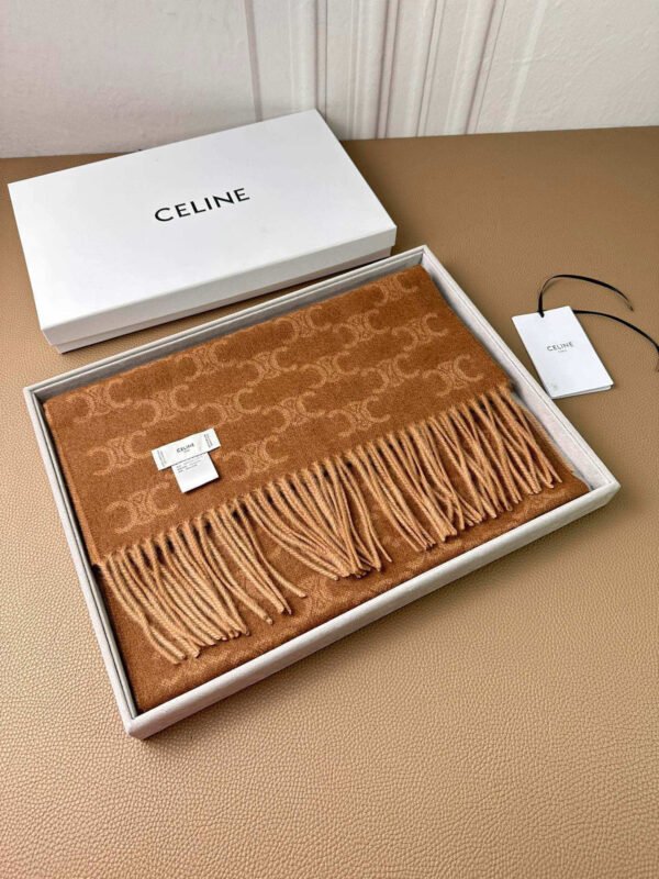 CELINE DInterwoven letter scarf