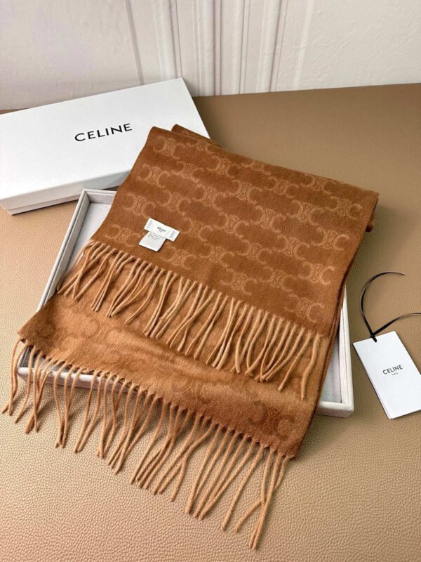 CELINE DInterwoven letter scarf