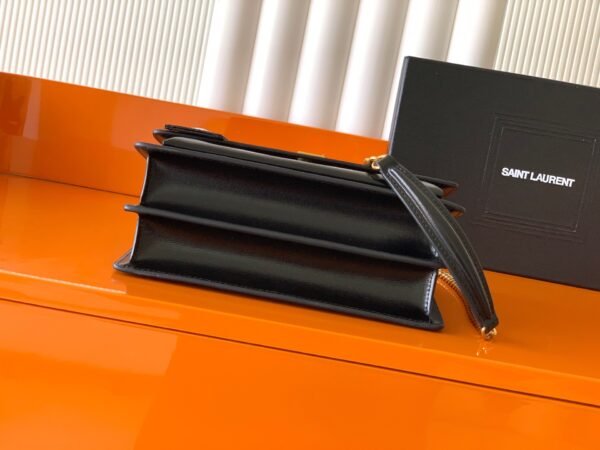 SUNSET MEDIUM IN SMOOTH LEATHER BLACK