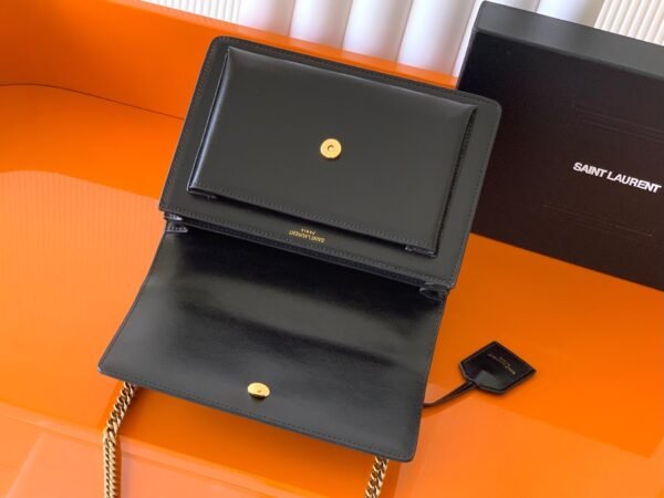 SUNSET MEDIUM IN SMOOTH LEATHER BLACK