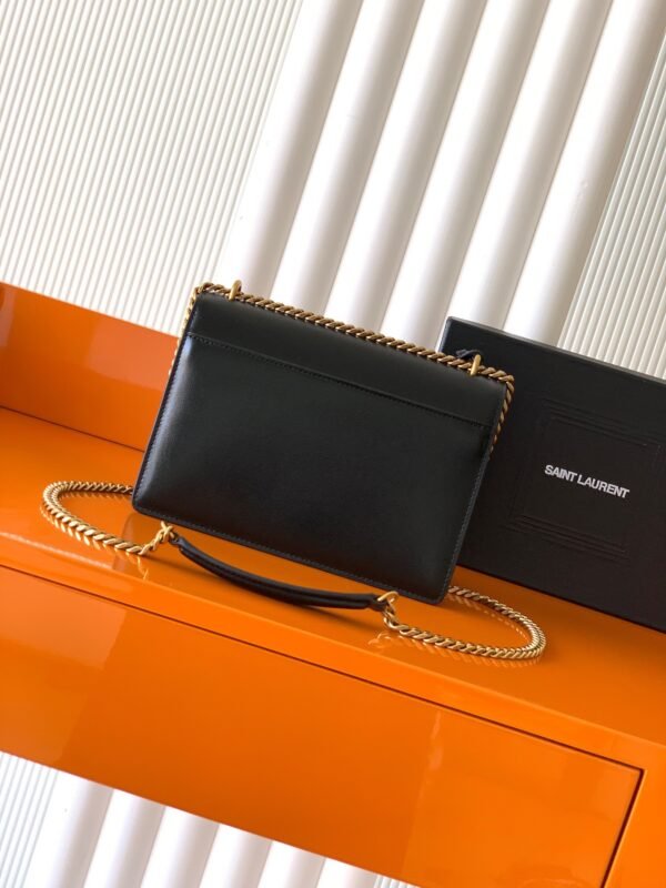 SUNSET MEDIUM IN SMOOTH LEATHER BLACK