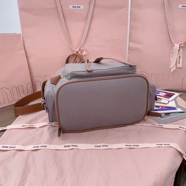 5BZ042_2IBQ_F04KC_V_OOO (4) Canvas and leather backpack 5BZ042_2IBQ_F04KC_V_OOO