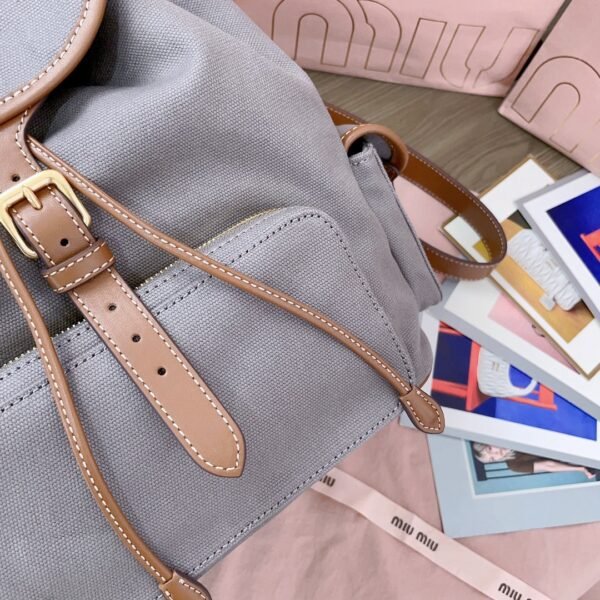 5BZ042_2IBQ_F04KC_V_OOO (7) Canvas and leather backpack 5BZ042_2IBQ_F04KC_V_OOO