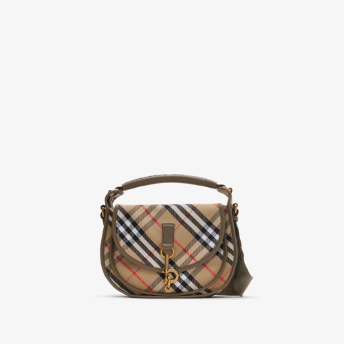 81081201 (1) BURBERRY Small B-shaped buckle messenger bag