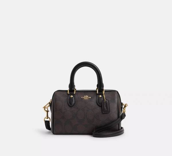 CH469 (1) Coach Mini Rowan Crossbody In Signature Canvas