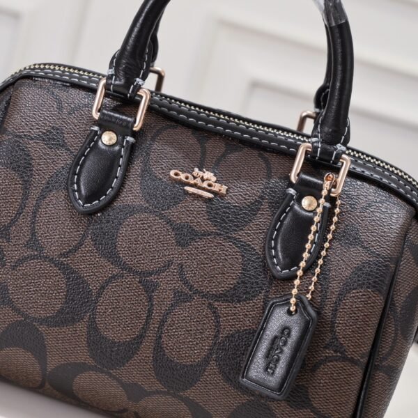 CH469 (3) Coach Mini Rowan Crossbody In Signature Canvas