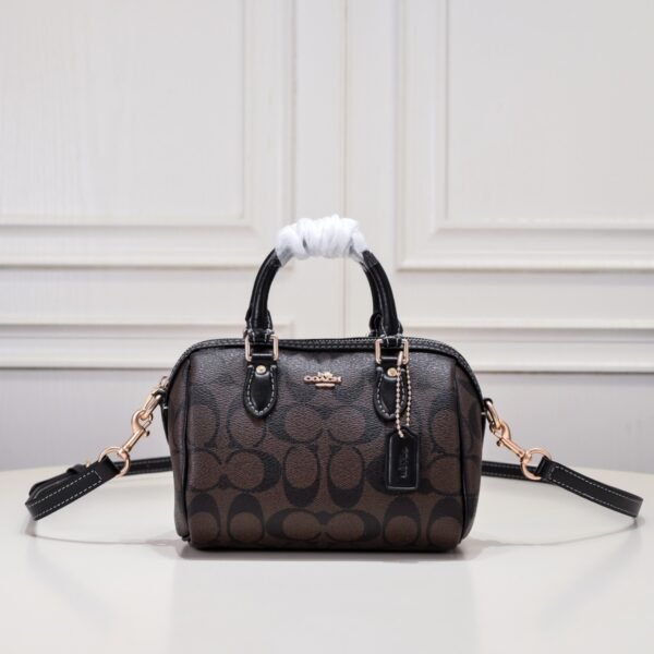 CH469 (8) Coach Mini Rowan Crossbody In Signature Canvas