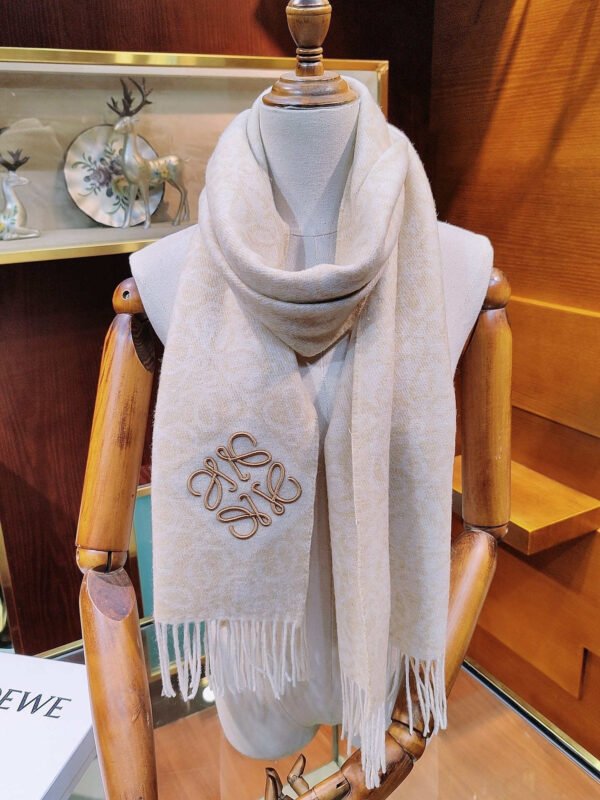 CIL0011189909 (2) LOEWE Anagram scarf in wool and cashmere